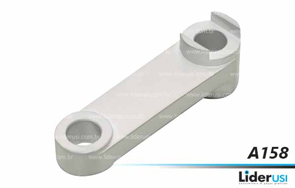 Peças Offset - Braço do suporte de roldana metálica e borracha