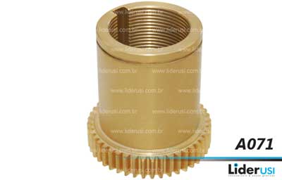 Peças Offset - Bucha dentada flange esquerda